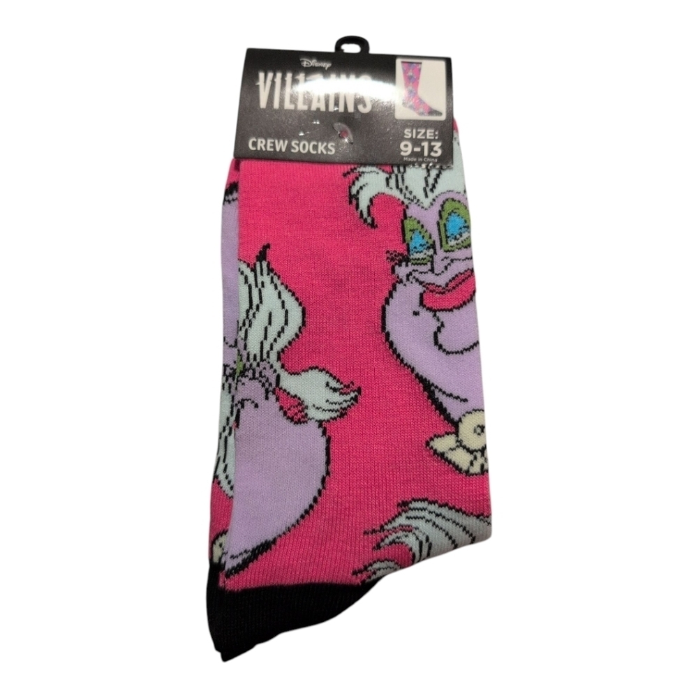 Disney Ursula Socks Shoe Size 9-13 1Pair